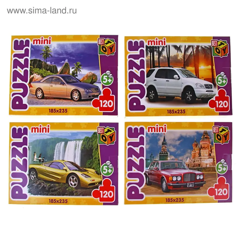 пазлы 120эл Автоколлекция МИКС