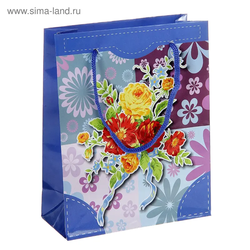 Пакет ламинированный "Цветы"