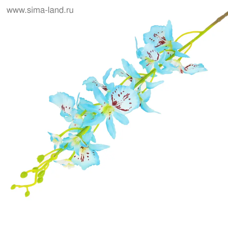 цветы искусственные форзиция 95 см d-8 см h-2 см голубой