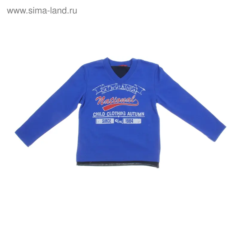 14-2304-70 Джемпер для мальчика, рост 98, цвет синий