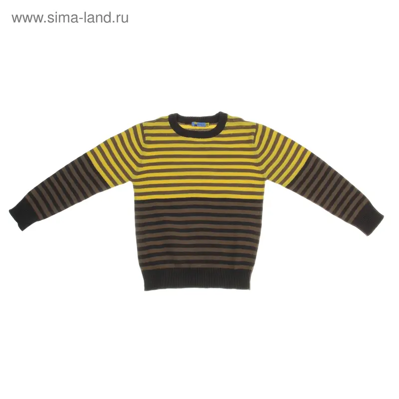 11-2302-60 Джемпер для мальчика (полоска/желтый),размер 128