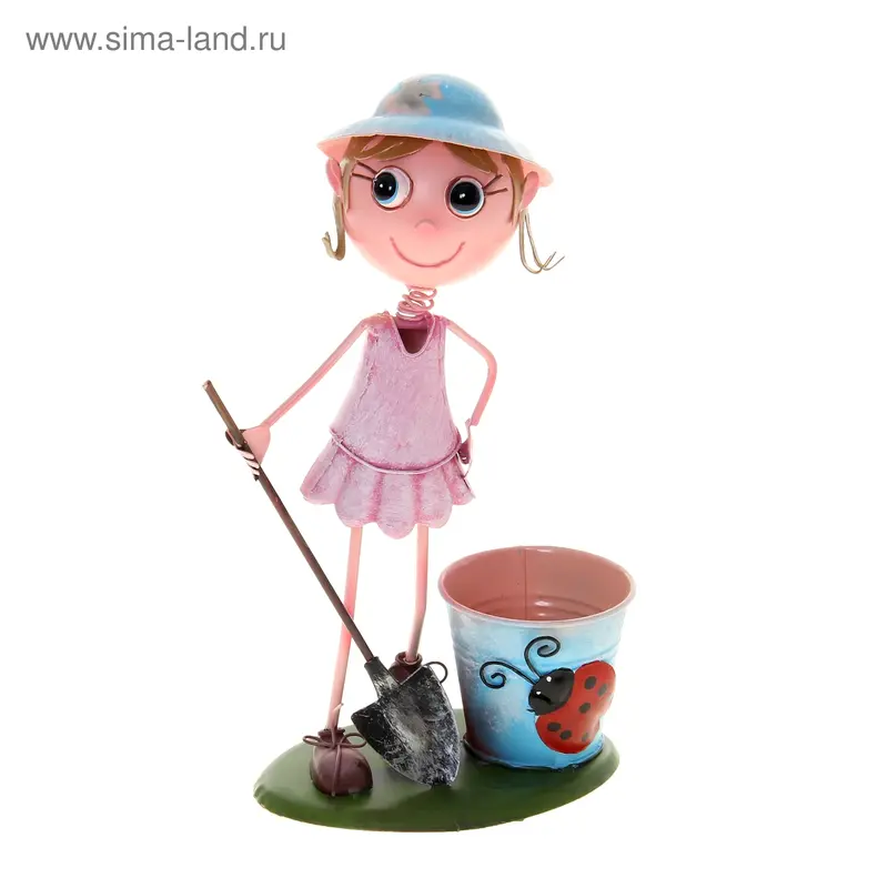 Фигура садовая "Салли", 16*10*32 см, микс цвета