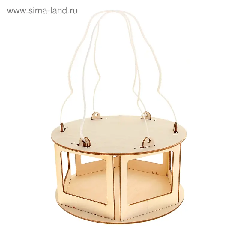 Кормушка для птиц "Беседка, сборная, 200 х 200 х 120 мм