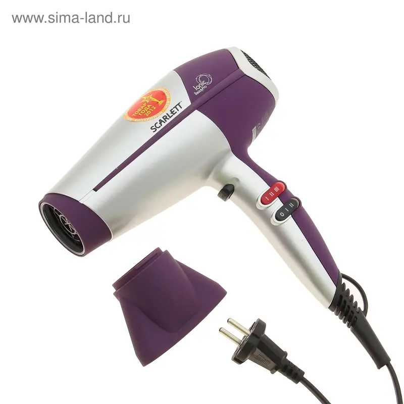 Фен Scarlett SC-1270 2000 Вт лиловый с серебром