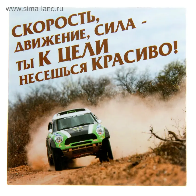 Магнит "Скорость, движение, сила"