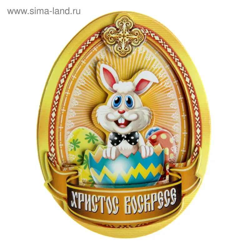 Многослойный магнит "Пасхальный кролик"