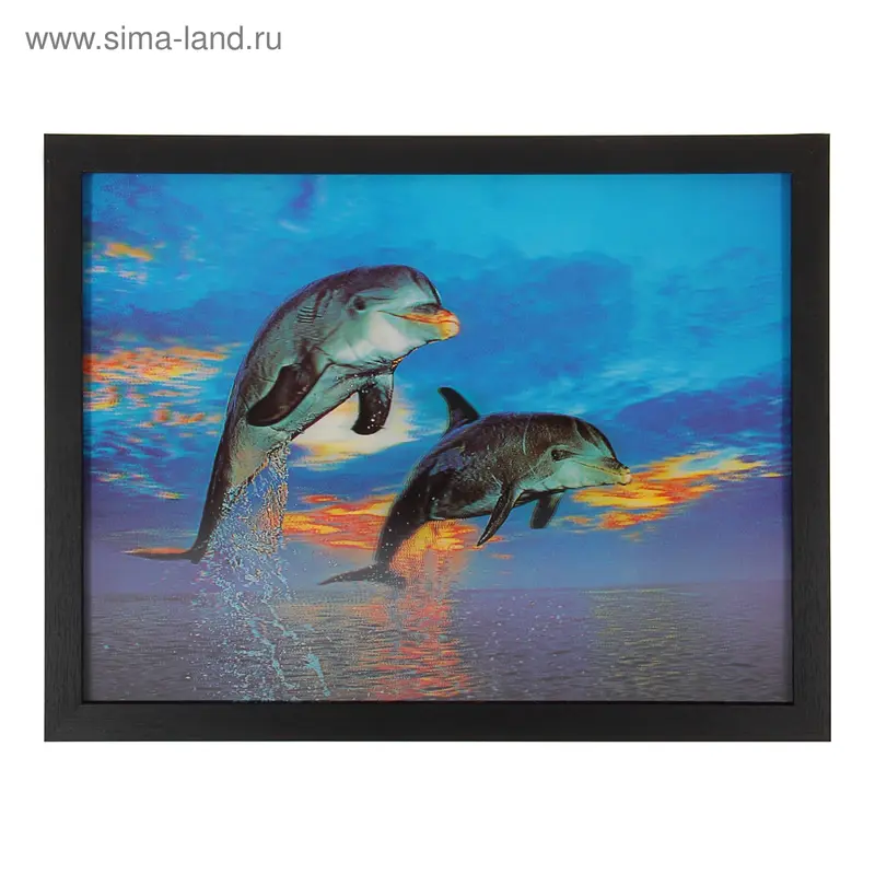 картина объемная 30*40 см "Вечернее море"