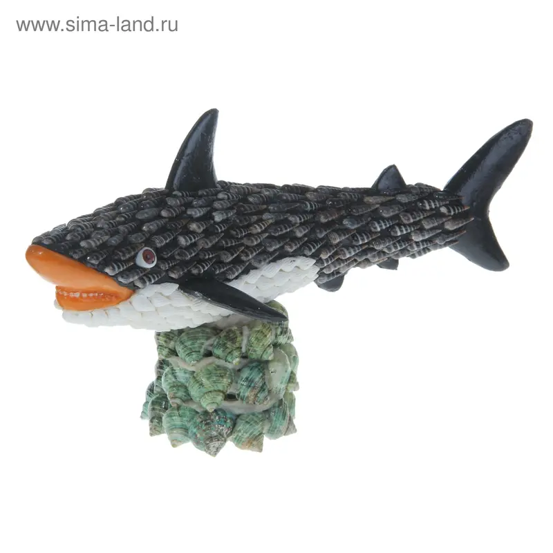 Сувенир из ракушек "Акула" 28,5 х 13,5 х 16 см