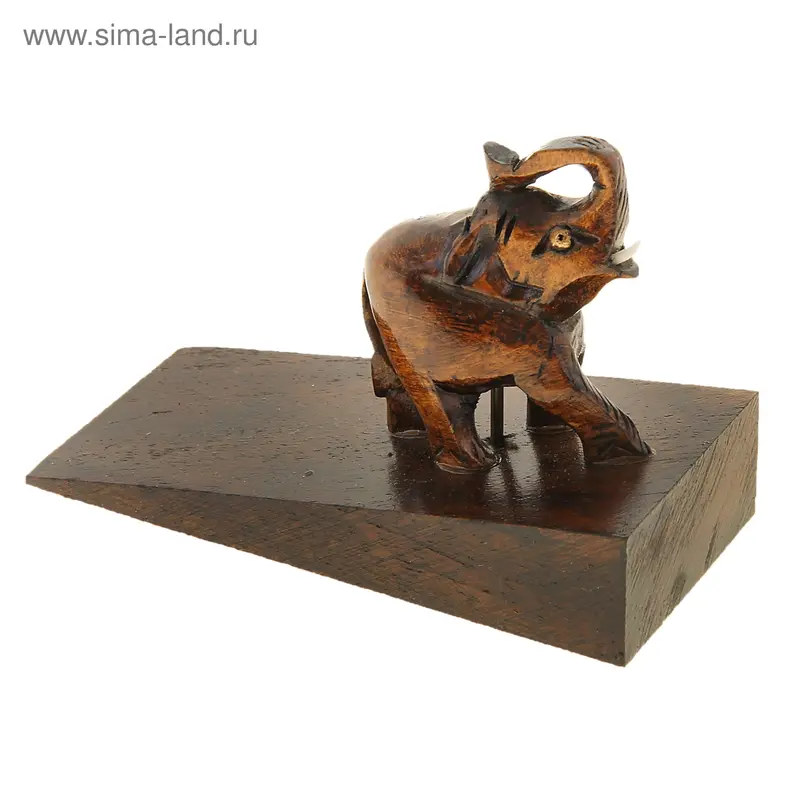 Сувенир дерево "Слон на подставке" 10х5х8,5 см