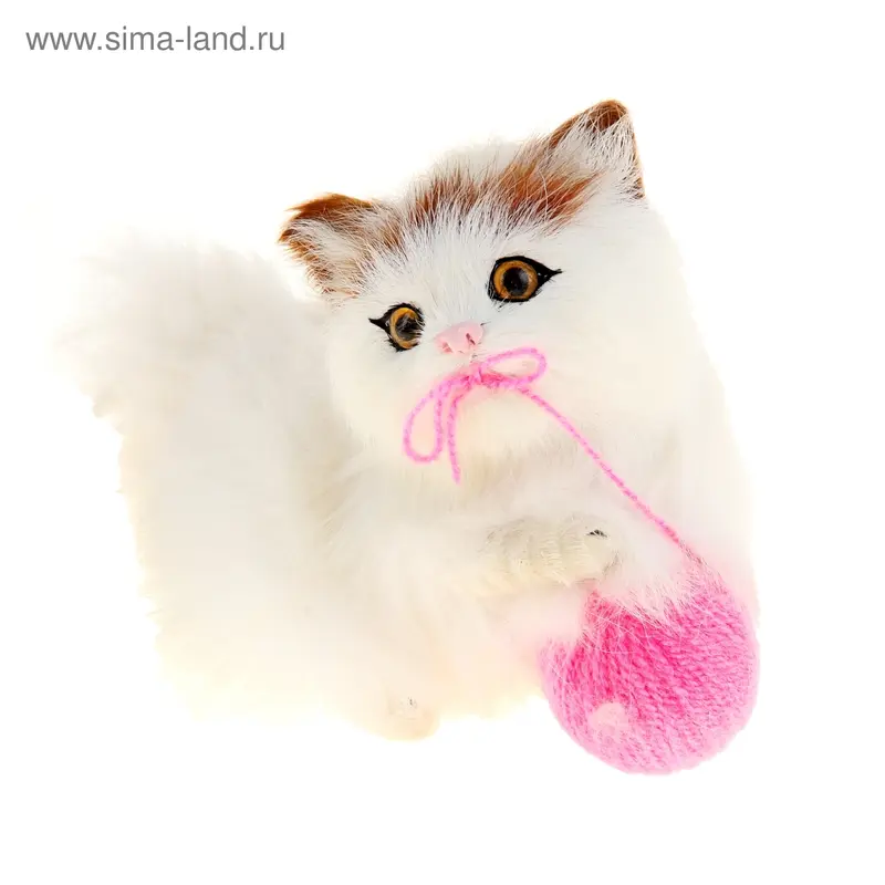 Пушистик "Кошка с клубком" 17 х 9 х 13 см