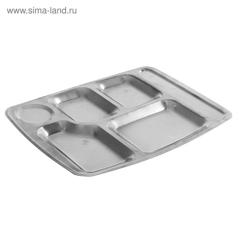 Поднос 6 секций 26х35х2,5 см