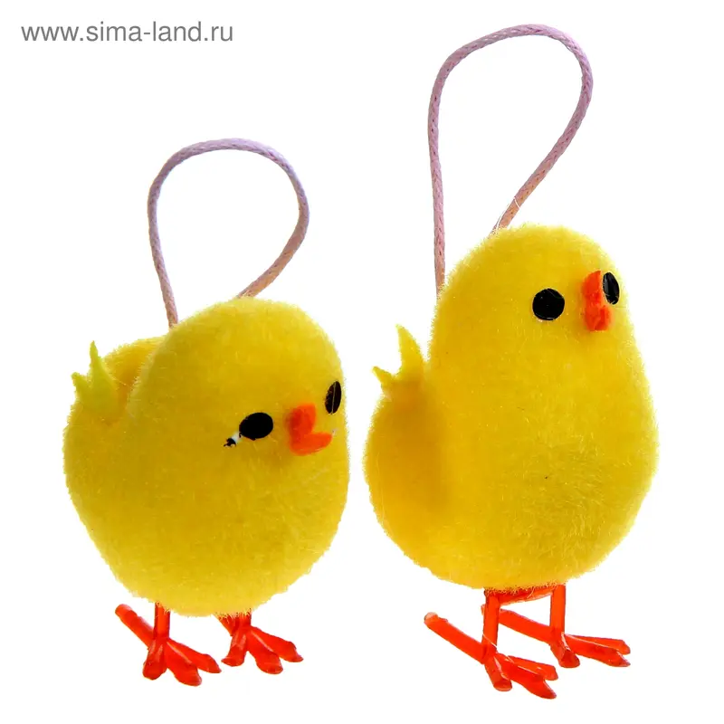 Сувенир цыпа (набор 2 шт) 3,2 x 1,8 x 4,5 см
