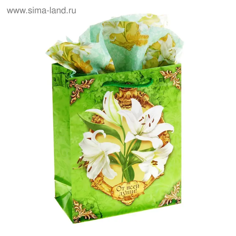 Набор для упаковки подарка «Нежная лилия», MS 18 × 23 × 8 см