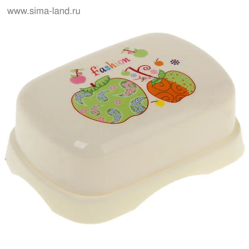 Мыльница пластиковая «Фрукты», цвет МИКС