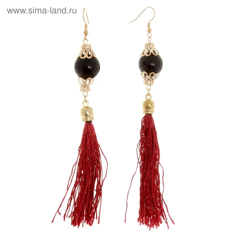 Серьги ассорти «Кисточки» ажур, цвет молочный