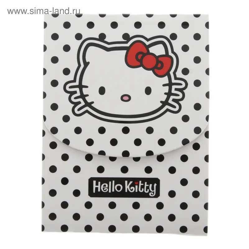 Блокнот А7, 75 листов с магнитным клапаном Hello Kitty