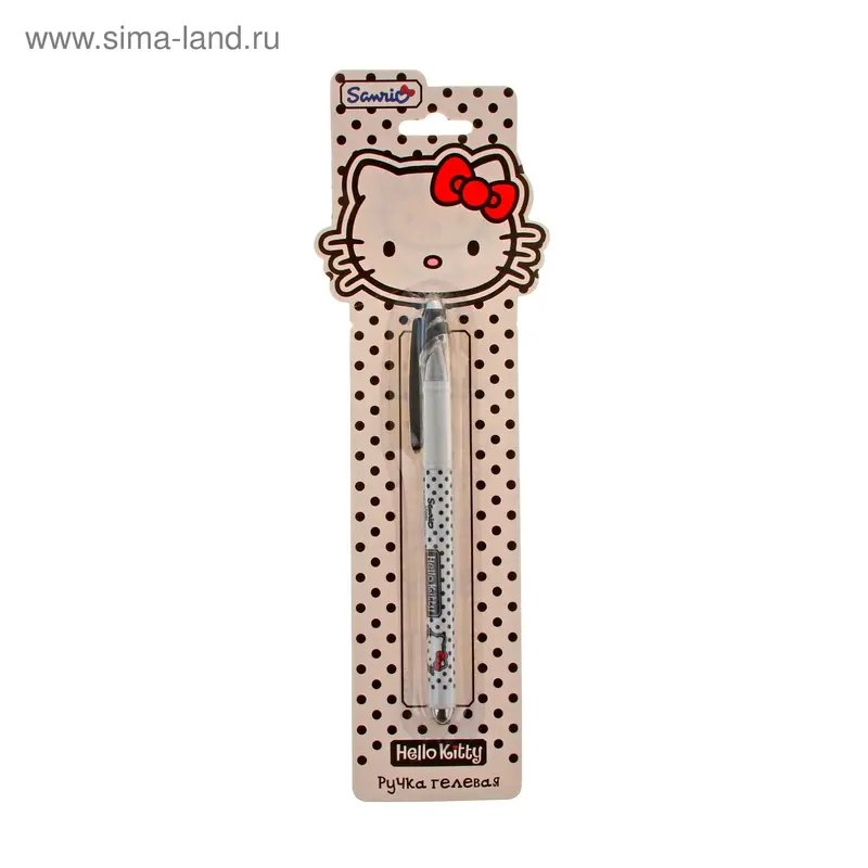 Ручка гелевая дизайн Hello Kitty синяя 0,5мм