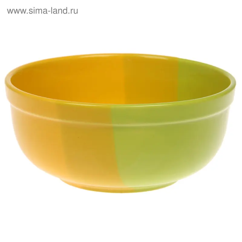 Салатник d=13 см, цвет зелено-желтый