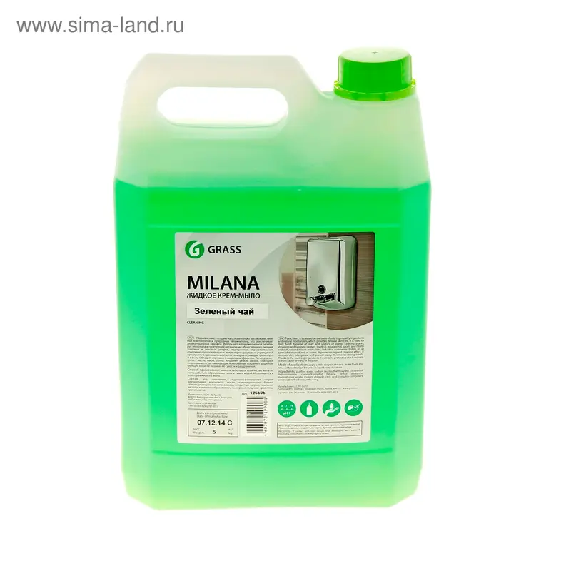 Жидкое мыло Milana, зеленый чай, 5кг