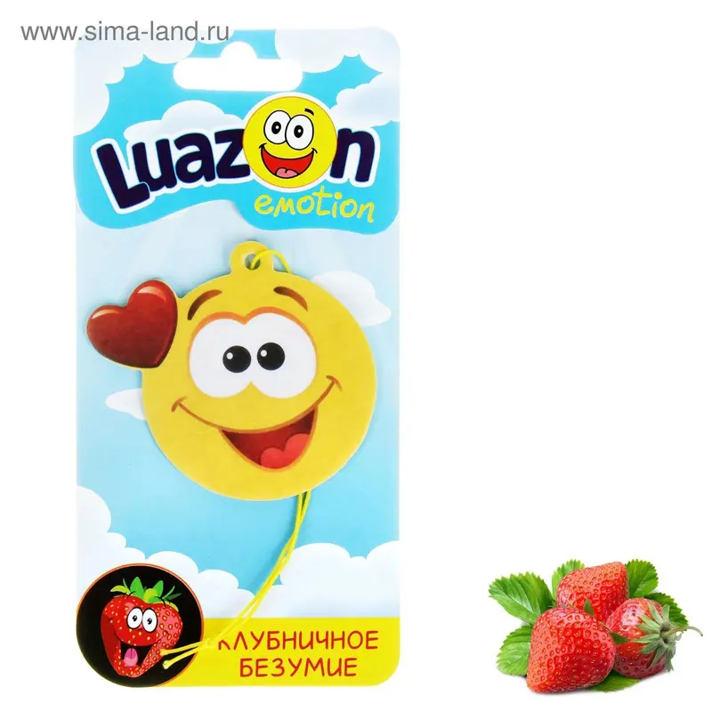 Ароматизатор для авто Luazon Emotion, клубничное безумие