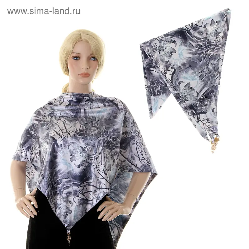Косынка Bona Ventura шелковая 110х110 см
