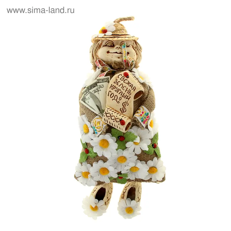 Оберег "Кузя в мешке" микс