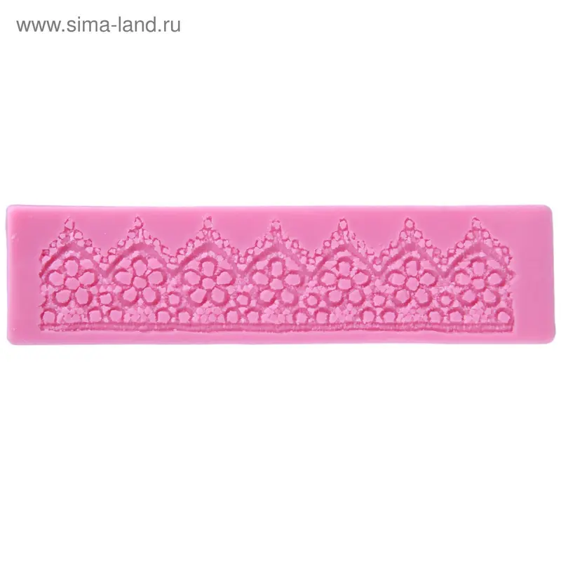 Силиконовый коврик для айсинга «Цветочный наряд», 17×6,5×0,5 см