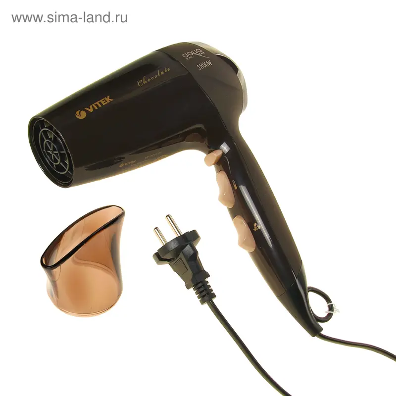 Фен Vitek VT-2275CL Chokolate, 1800Вт., 6 режимов