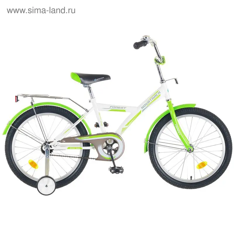 Велосипед 20" Novatrack YT Forest, цвет белый/зелёный