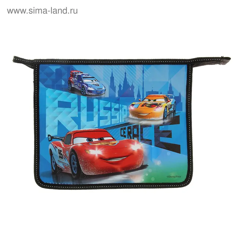 Папка для тетрадей А5 Disney/Pixar «Тачки» молния сверху