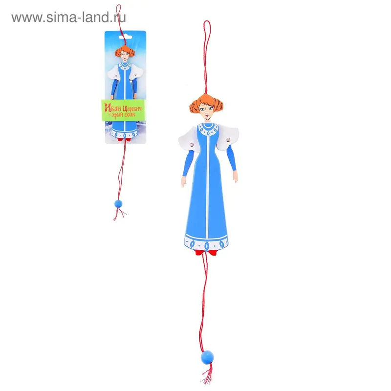 Деревянная игрушка "Василиса" (синяя)