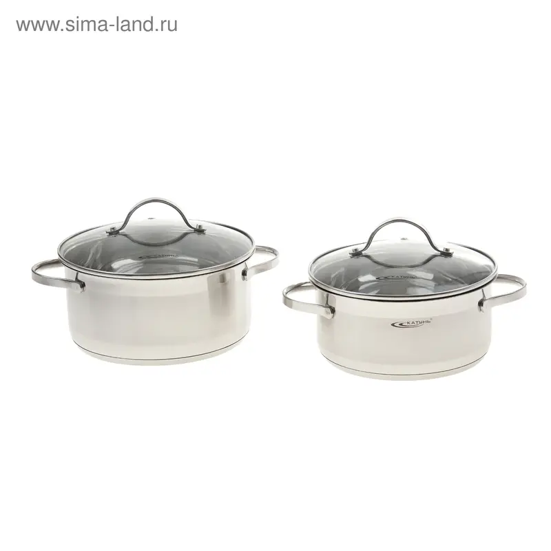 Набор кастрюль: АЛЬТА 3,2л+4,2л