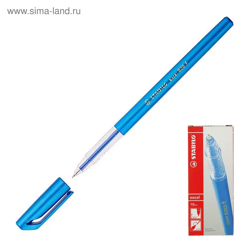 Ручка шариковая Stabilo Excel 828 0.5 мм стержень, синий