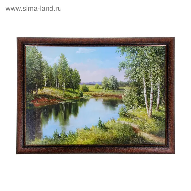 Картина Лесное озеро 50х70 см