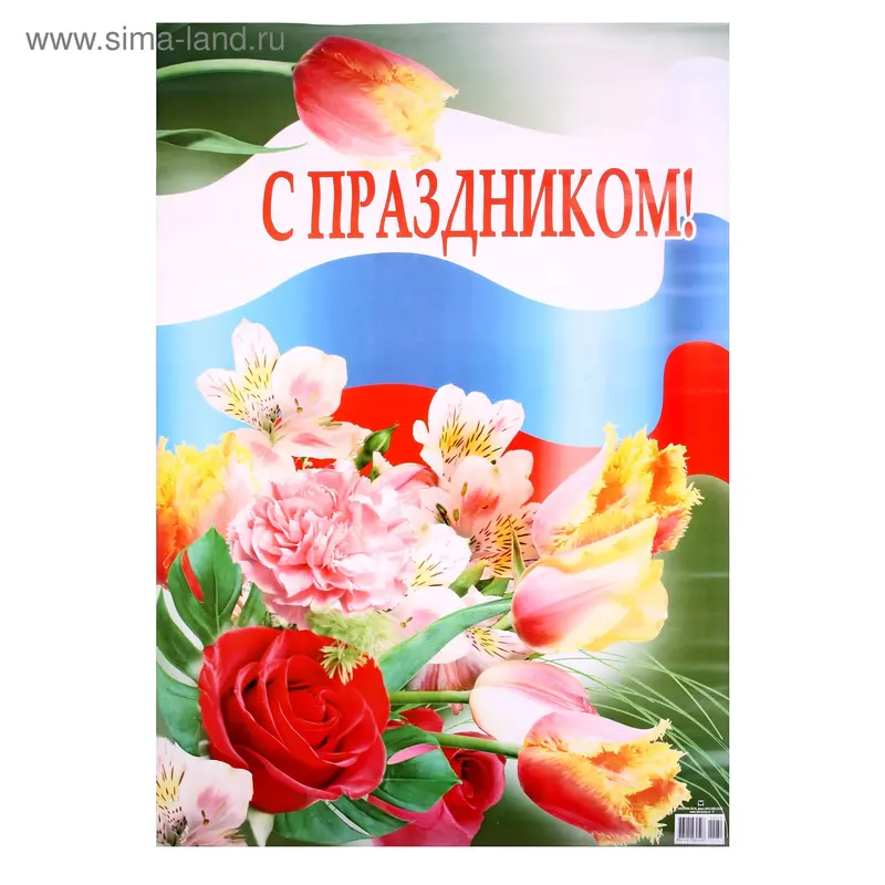Набор плакатов "С Праздником" 2 шт
