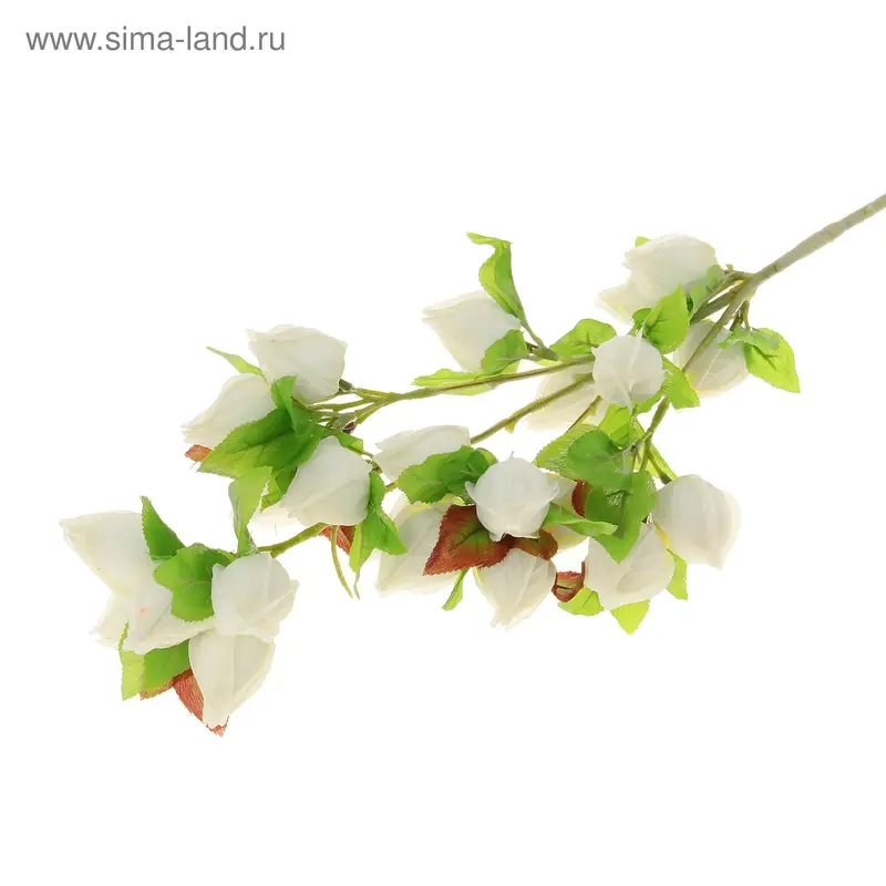 цветы искусственные физалис 85 см d-3 см белый