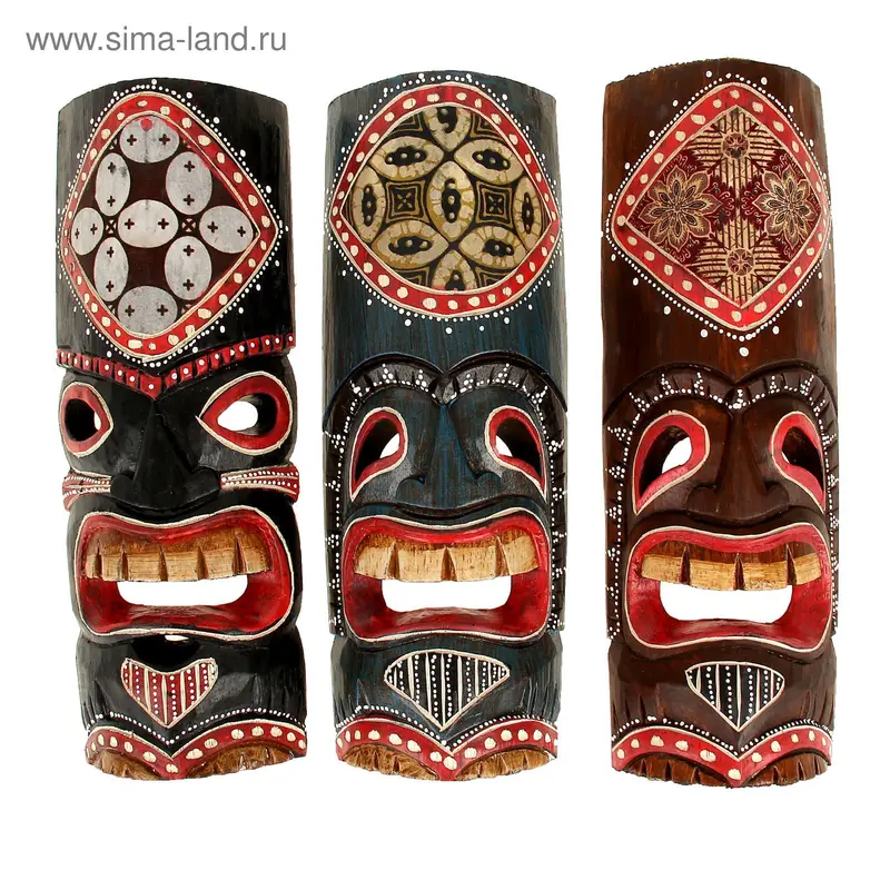 Маска зубастая 30 см МИКС