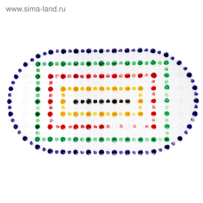SPA-коврик для ванны на присосках «Геометрия», 36×66 см, цвет МИКС