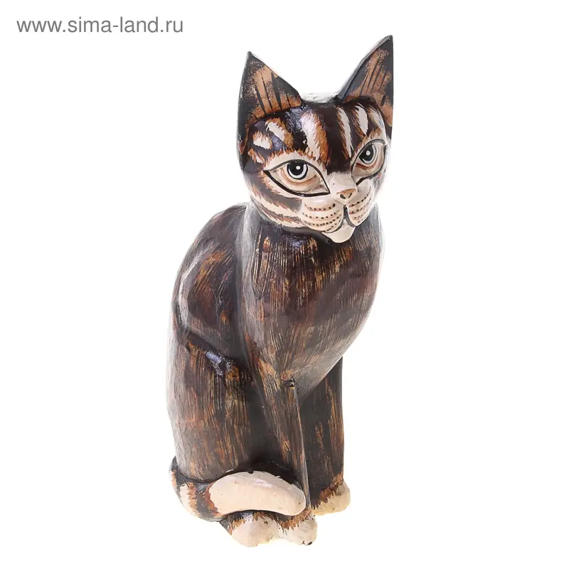 Сувенир дерево "Индонезийская кошка" 30х14х8 см