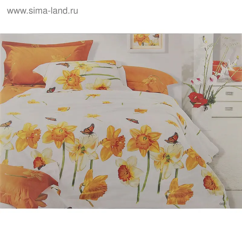 Постельное белье евро Магия ночи рис 0831/07 200*220см,200*220см,70*70см 2шт