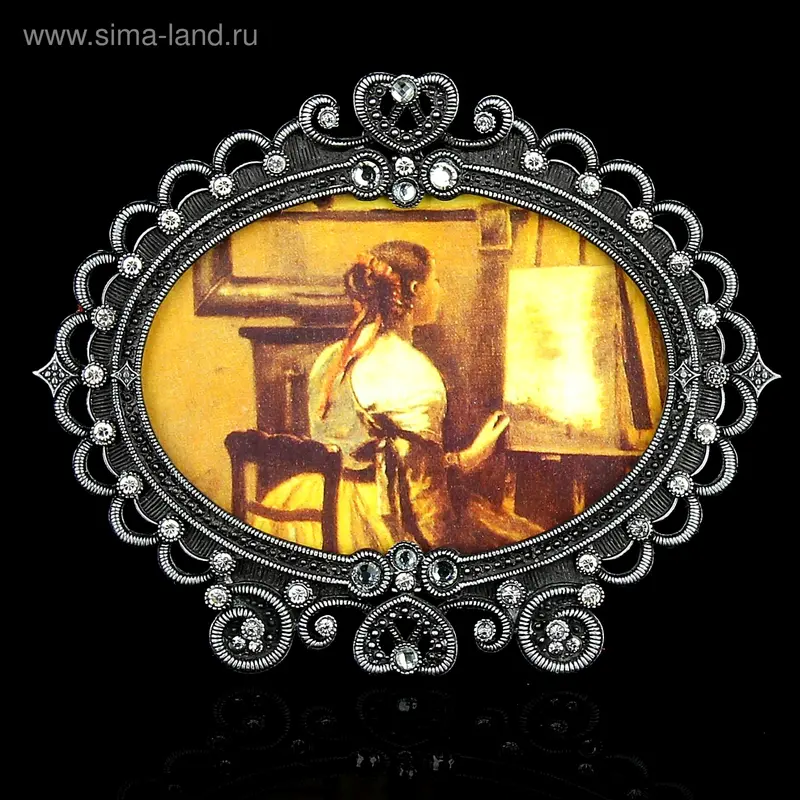 Фоторамка металл "Искусная" 9х13 см