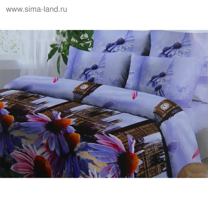 Постельное бельё 2 сп., Pastilla рис.612-4 175*217см, 175*220 см, 70*70 см 2 шт., хл, 110 гр/м2