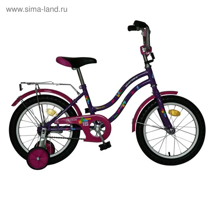 Велосипед 12" Novatrack Tetris, цвет фиолетовый