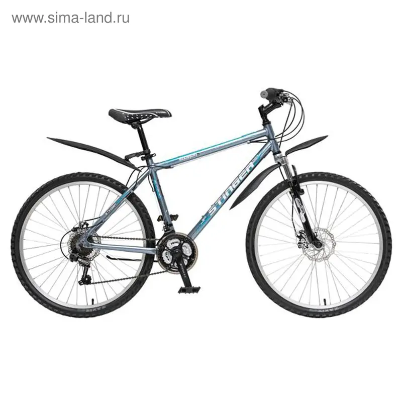 Велосипед 26" Stinger Element D, 2015, цвет серый, размер 18"