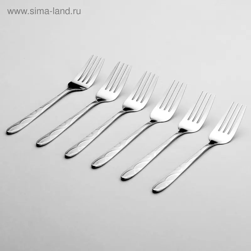 Набор вилок столовых Доляна «Бриз», 19 см, 6 шт