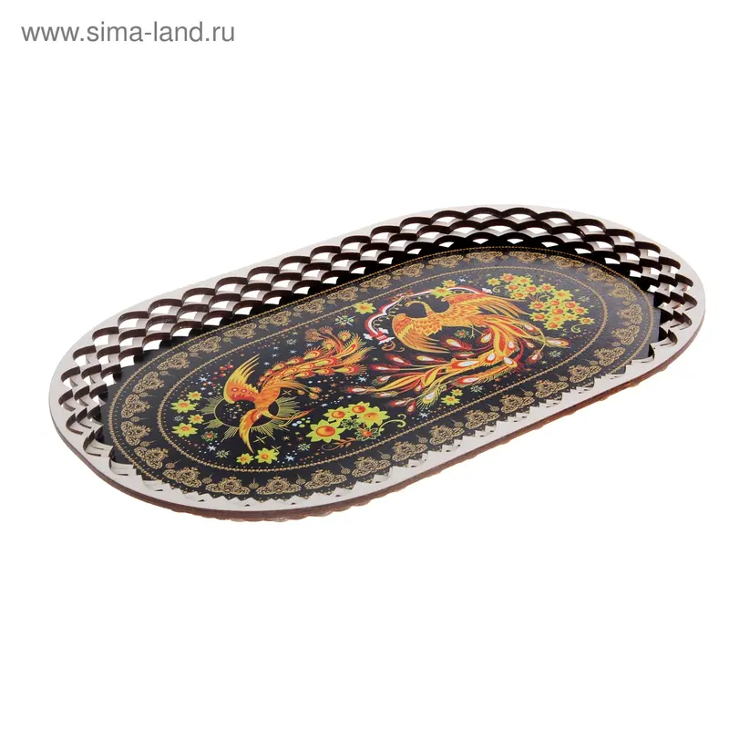 Поднос "Жар-птица" Палех