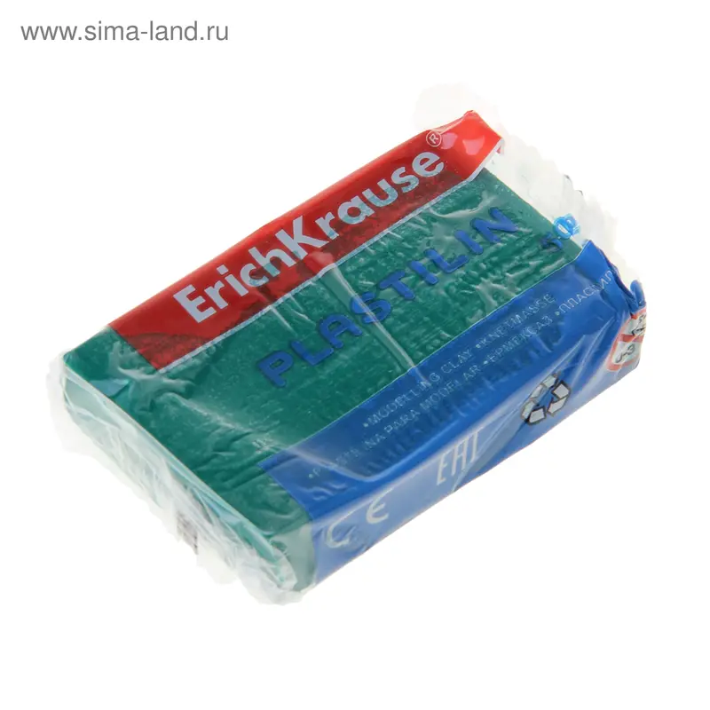 Пластилин 50гр Зеленый, EK 36893