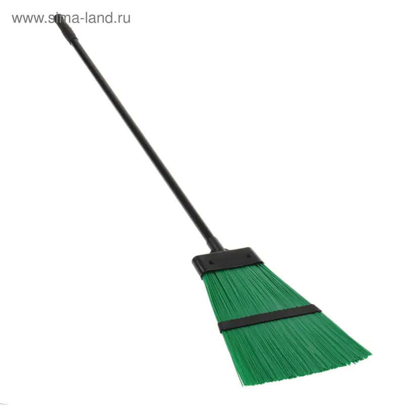 Метла пластиковая Доляна, металлический черенок