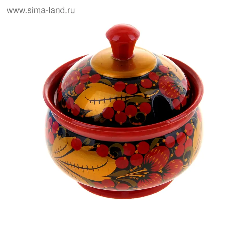 Сахарница, хохлома