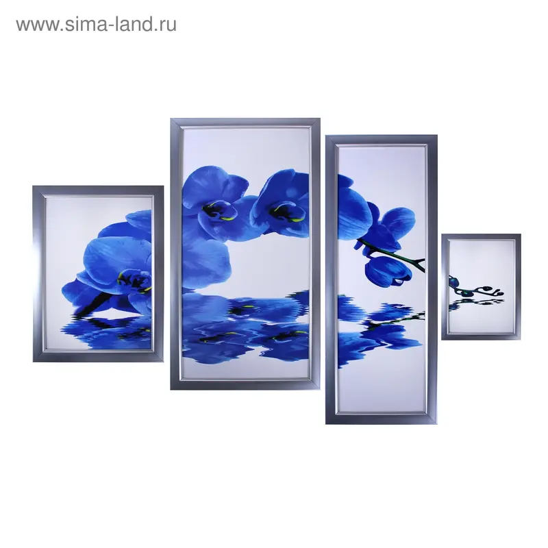 Модульная картина Цветы, (25*35*2шт, 20*60, 30*60)
